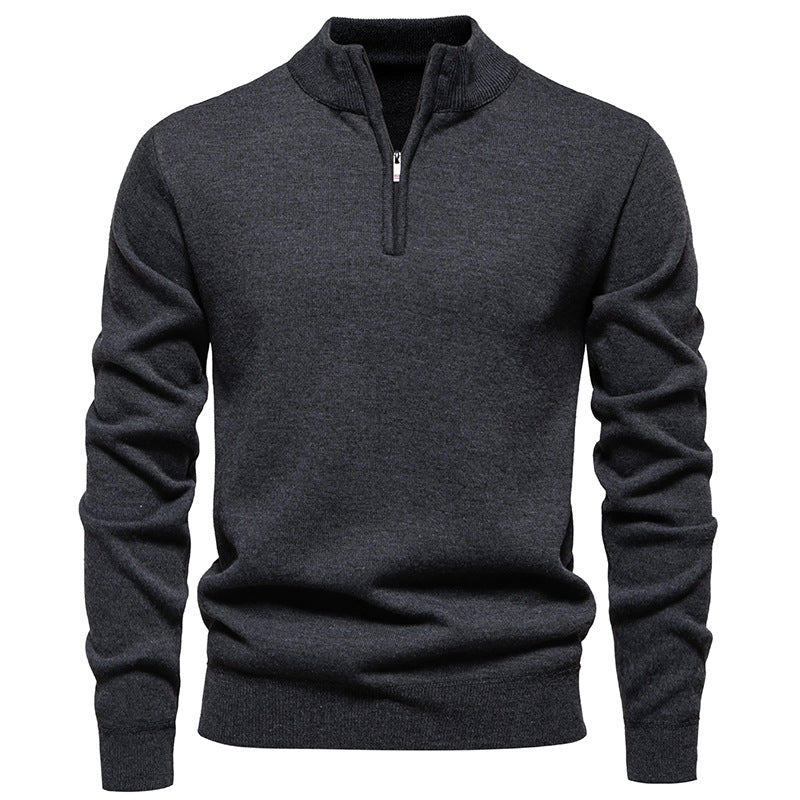 Men's fleece pullover sweater