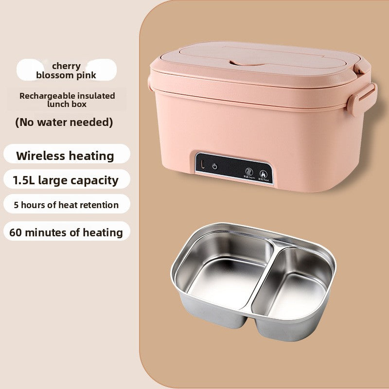 Rechargeable insulated lunch box for outdoor use