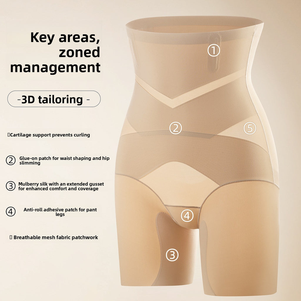 High-waisted tummy-revealing pants for women