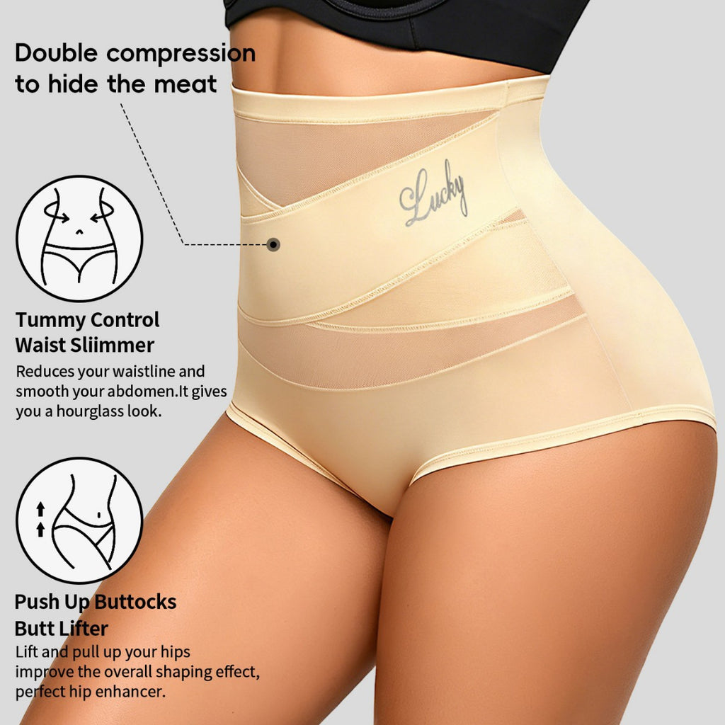 Womens High-Waist Tummy Control Panties