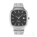 Retro Stainless Steel Square Watch