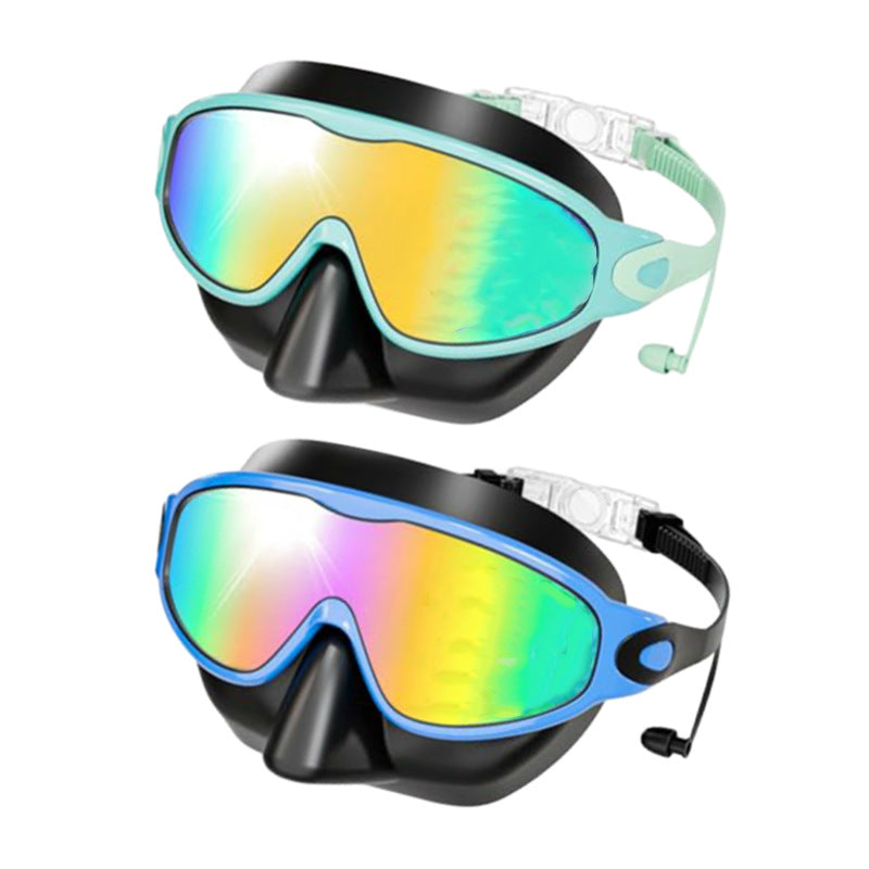 Childrens Anti-Fog Swimming Goggles with Nose Cover