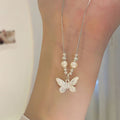 Butterfly Pearl Necklace