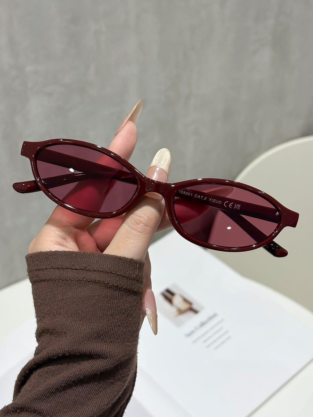 Oval Frame UV Protection Sunglasses