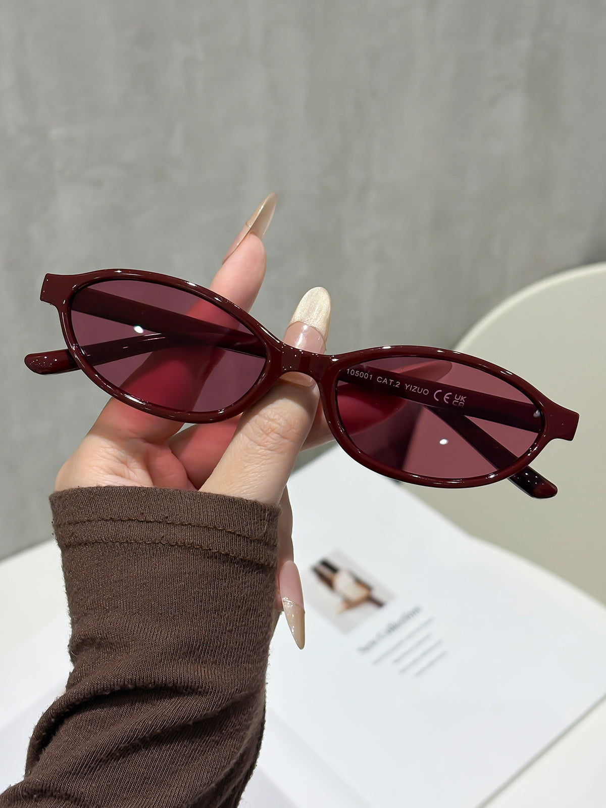 Oval Frame UV Protection Sunglasses