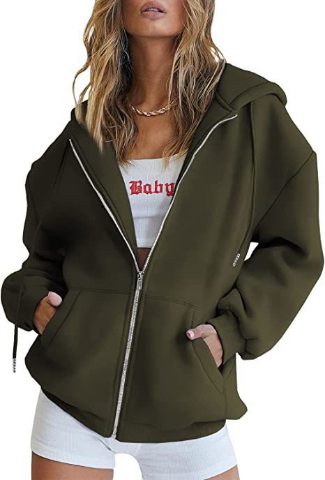 Long-sleeved hooded sweater-style women's coat