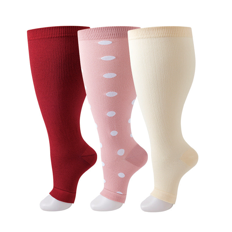 Thickened and oversized compression stockings