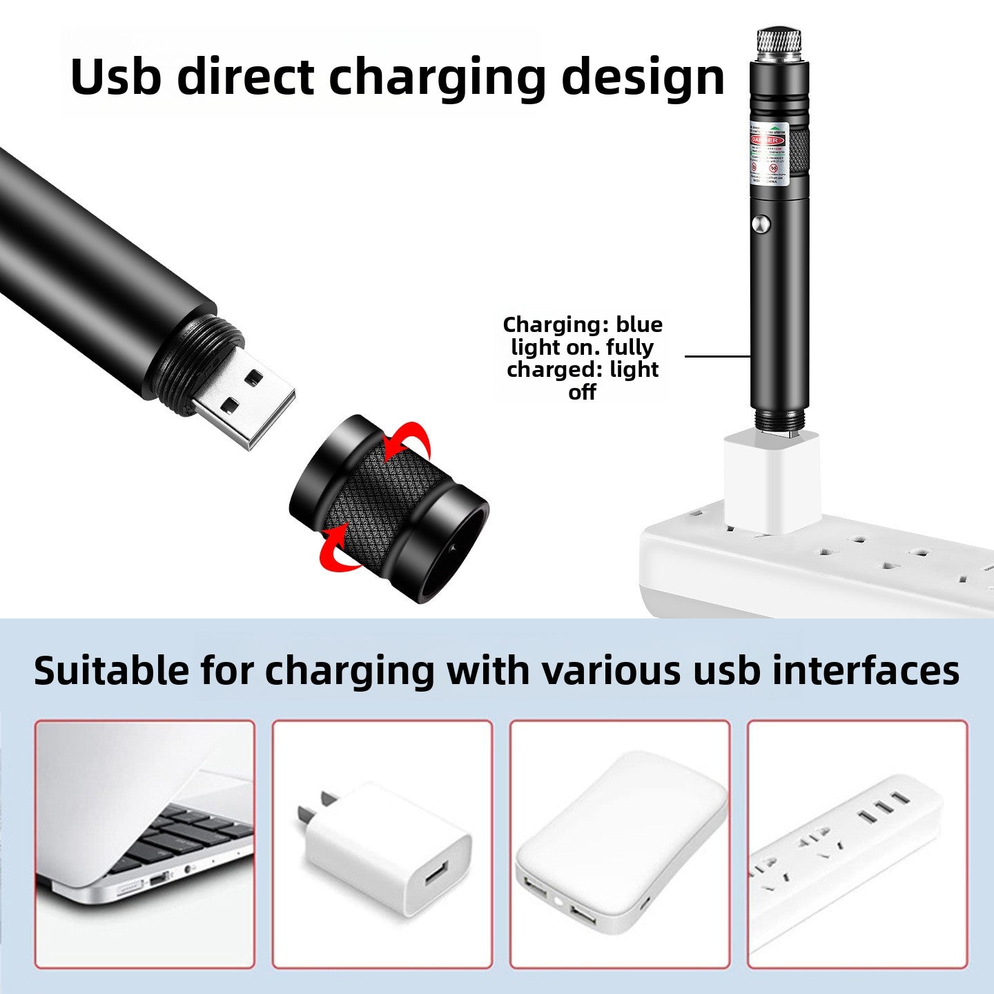 USB Rechargeable Laser Pointer