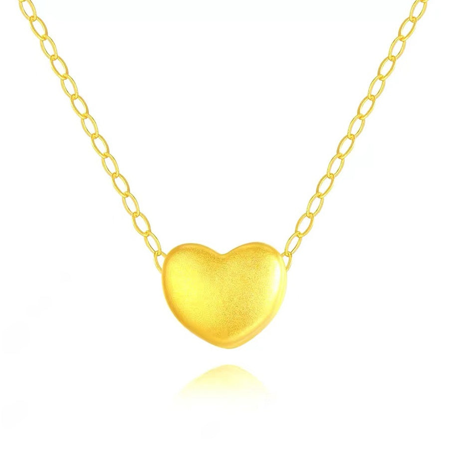 Pure Gold 999 Heart Pendant Necklace