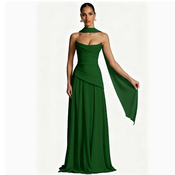 Womens Strappy Slim Fit Evening Dress