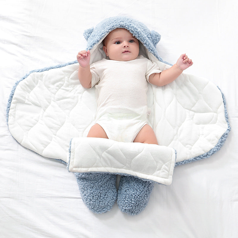 Baby Lamb Velvet Sleeping Bag for Newborns